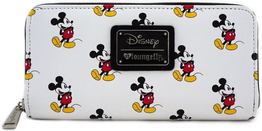 Portefeuille zippé Mickey Mouse Impression Intégrale Loungefly