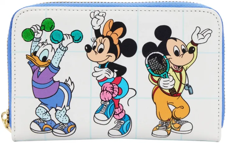 Portefeuille zippé Mickey Mouse Mousercise Loungefly