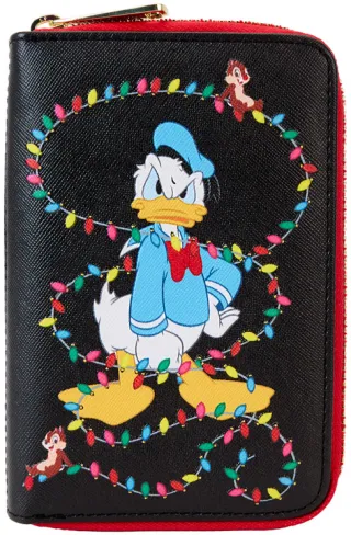 Portefeuille zippé Mickey &amp; ses Amis Décorations lumineuses de Noël Loungefly