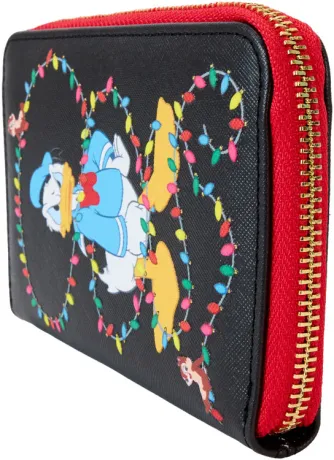 Portefeuille zippé Mickey &amp; ses Amis Décorations lumineuses de Noël Loungefly