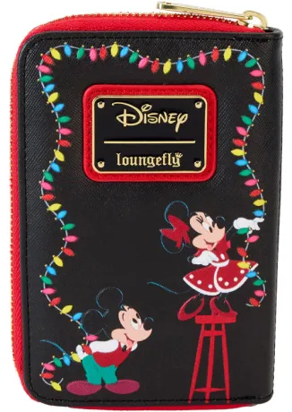 Portefeuille zippé Mickey &amp; ses Amis Décorations lumineuses de Noël Loungefly