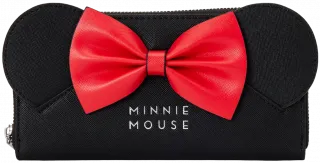 Portefeuille zippé Minnie Mouse avec Oreilles et Nœud Loungefly