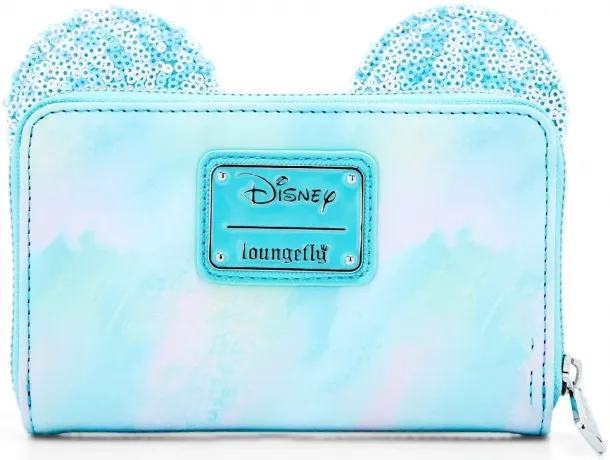 Portefeuille zippé Minnie Mouse avec un Nœud Sequin Loungefly