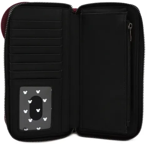 Portefeuille zippé Minnie Mouse Marron Matelassé Loungefly