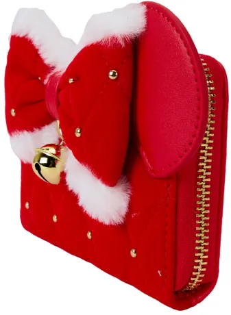 Portefeuille zippé Minnie Mouse Costume de Père Noël Cosplay Loungefly