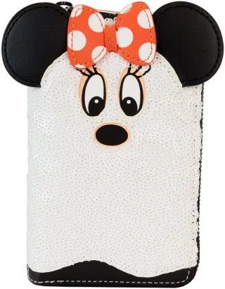 Portefeuille zippé Minnie Mouse Fantôme Costume Glow Sequin Loungefly