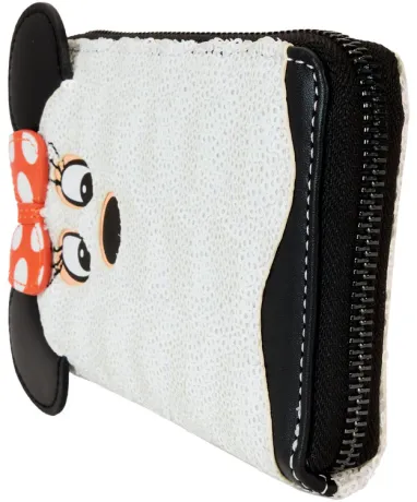 Portefeuille zippé Minnie Mouse Fantôme Costume Glow Sequin Loungefly