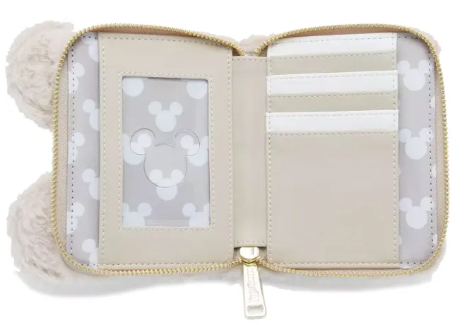 Portefeuille zippé Minnie Mouse Fausse Fourrure Loungefly