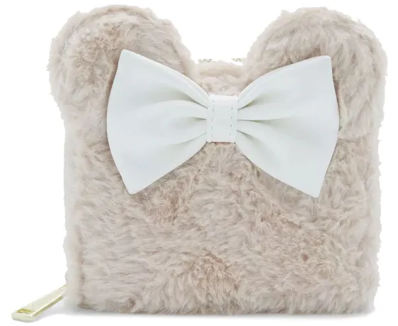 Portefeuille zippé Minnie Mouse Fausse Fourrure Loungefly