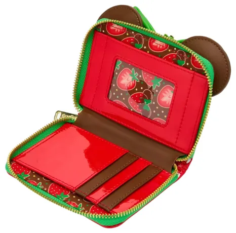 Portefeuille zippé Minnie Mouse Fraise Chocolat Parfumé Loungefly