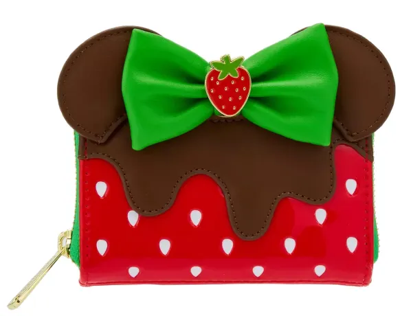 Portefeuille zippé Minnie Mouse Fraise Chocolat Parfumé Loungefly