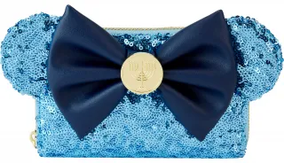 Portefeuille zippé Minnie Mouse Hanukkah Sequin Loungefly