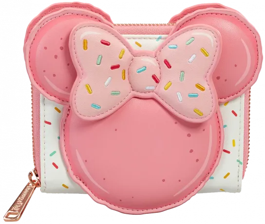 Portefeuille zippé Minnie Mouse Macaron Loungefly