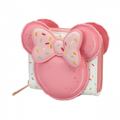 Portefeuille zippé Minnie Mouse Macaron Loungefly