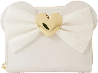 Portefeuille zippé Minnie Mouse Mariage en dentelle Loungefly