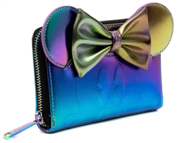 Portefeuille zippé Minnie Mouse Nappe de Pétrole Loungefly