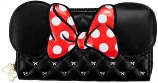 Portefeuille zippé Minnie Mouse Noeud Loungefly