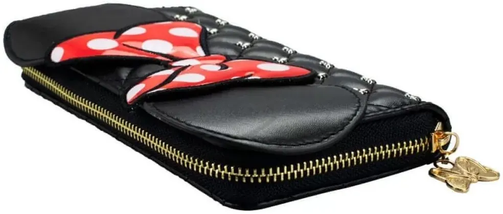 Portefeuille zippé Minnie Mouse Noeud Loungefly