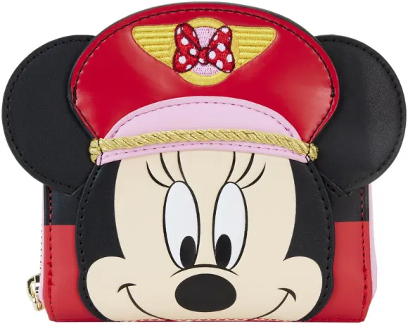 Portefeuille zippé Minnie Mouse Pilote Cosplay Loungefly