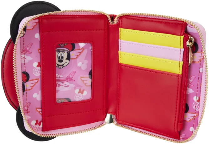 Portefeuille zippé Minnie Mouse Pilote Cosplay Loungefly
