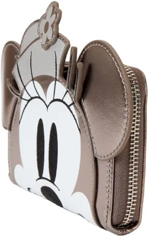 Portefeuille zippé Minnie Mouse Platine Loungefly