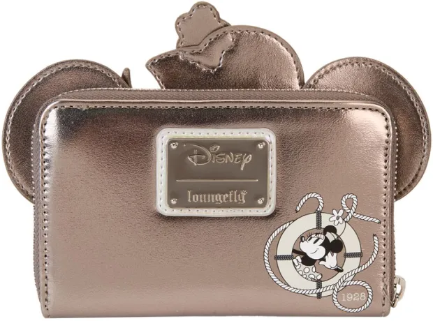 Portefeuille zippé Minnie Mouse Platine Loungefly