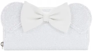 Portefeuille zippé Minnie Sequin Mariage Loungefly