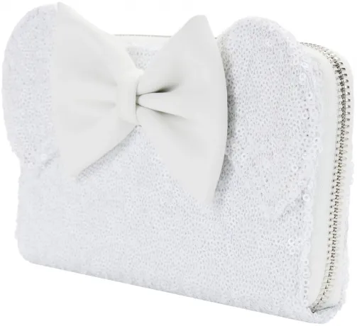 Portefeuille zippé Minnie Sequin Mariage Loungefly