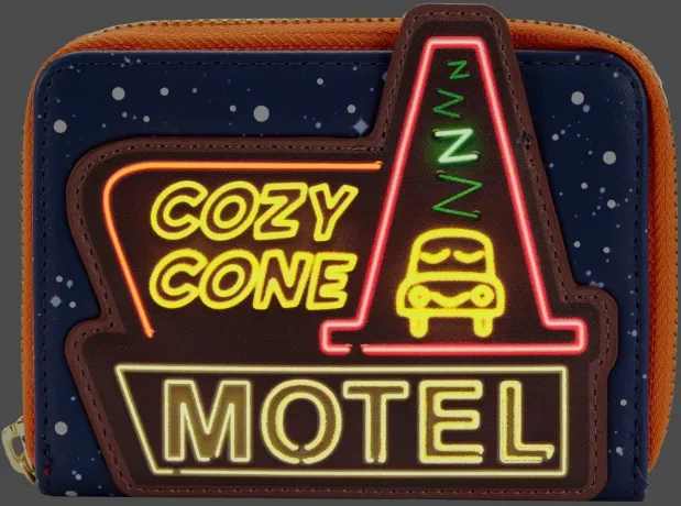 Portefeuille zippé Moments Cars Cozy Cone Motel Glow Loungefly