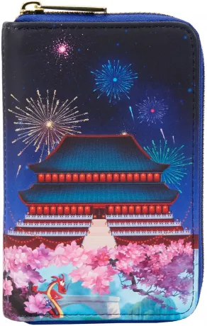 Portefeuille zippé Château de Mulan Loungefly