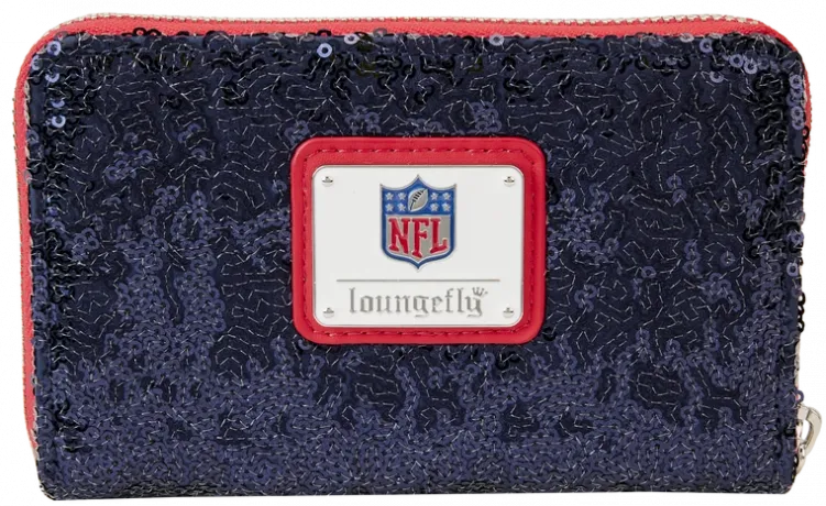 Portefeuille zippé New England Patriots Sequin Loungefly