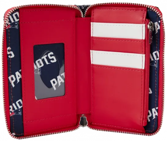 Portefeuille zippé New England Patriots Sequin Loungefly