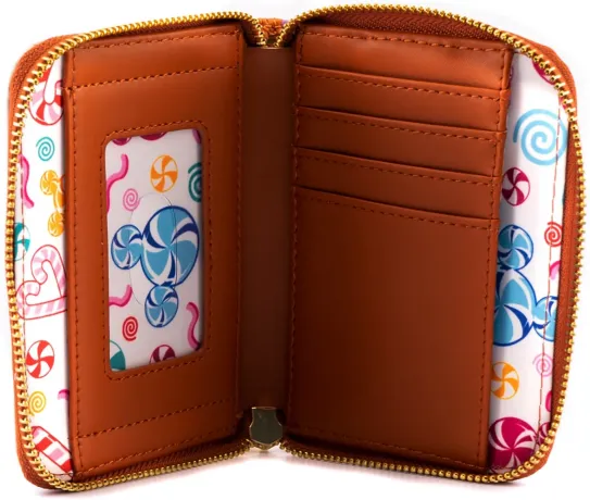 Portefeuille zippé Pain d&#039;épices Mickey et Minnie Loungefly
