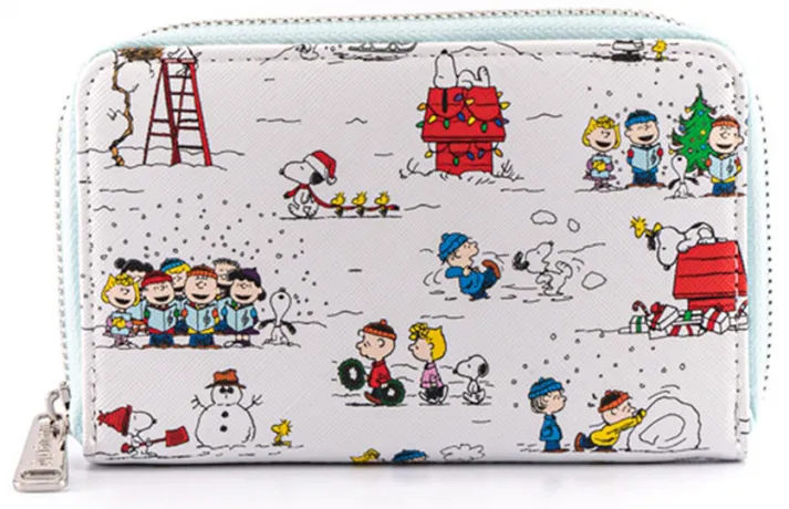Portefeuille zippé Snoopy Bonnes Vacances Impression Intégrale Loungefly