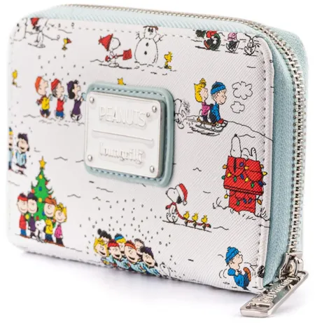 Portefeuille zippé Snoopy Bonnes Vacances Impression Intégrale Loungefly
