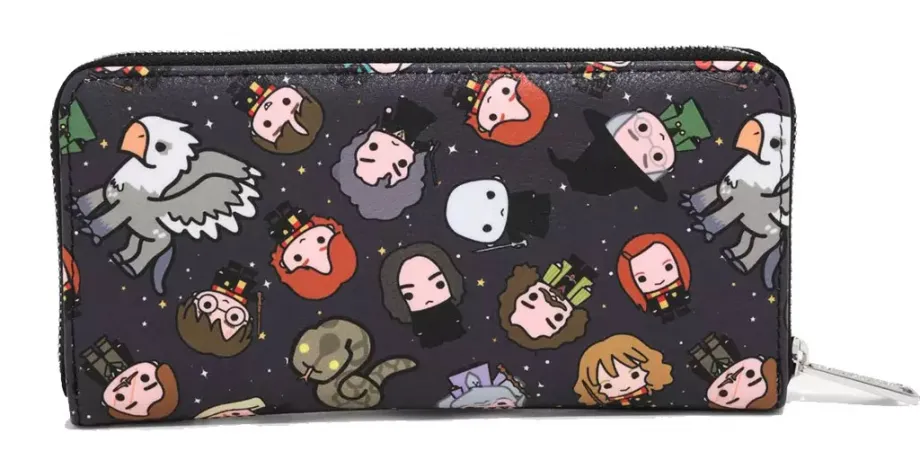 Portefeuille zippé Personnages Chibi Loungefly