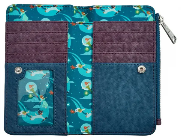 Portefeuille zippé Peter Pan Scène Loungefly