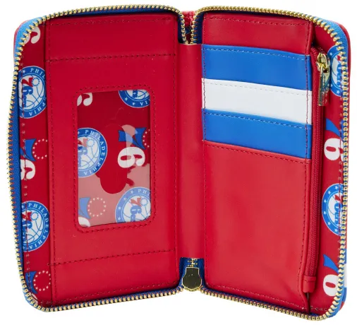 Portefeuille zippé Philadelphia 76ers Patch Icons Loungefly