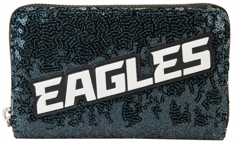 Portefeuille zippé Philadelphia Eagles Sequin Loungefly