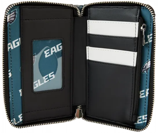 Portefeuille zippé Philadelphia Eagles Sequin Loungefly