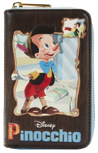 Portefeuille zippé Livre Classique Pinocchio Loungefly