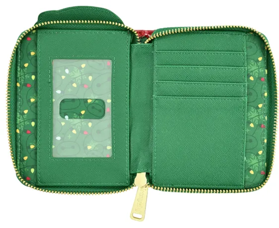 Portefeuille zippé Plaid Baymax Loungefly