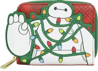 Portefeuille zippé Plaid Baymax Loungefly