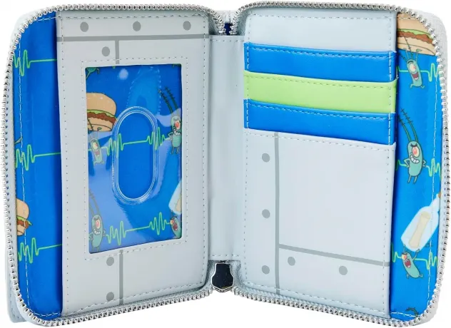 Portefeuille zippé Plankton Lenticulaire Loungefly