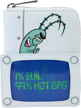 Portefeuille zippé Plankton Lenticulaire Loungefly