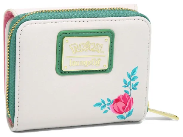 Portefeuille zippé Pokémon dorment sur des fleurs Loungefly