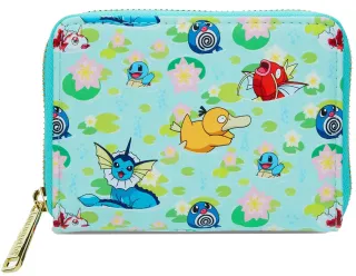 Portefeuille zippé Pokémon Type Eau Impression Intégrale Loungefly