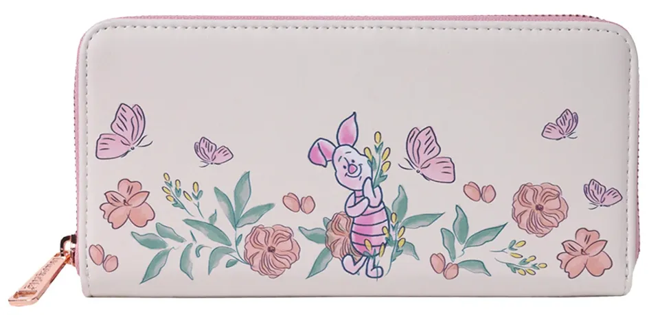 Portefeuille zippé Porcinet Floral Loungefly