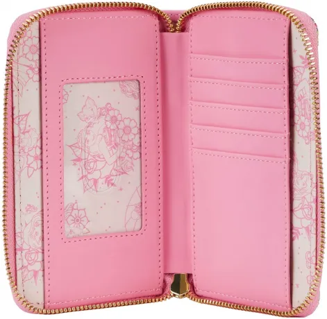 Portefeuille zippé Tatouages Impression Intégrale Loungefly