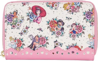 Portefeuille zippé Tatouages Impression Intégrale Loungefly